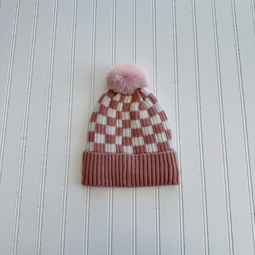 Cozy Checkered Beanie