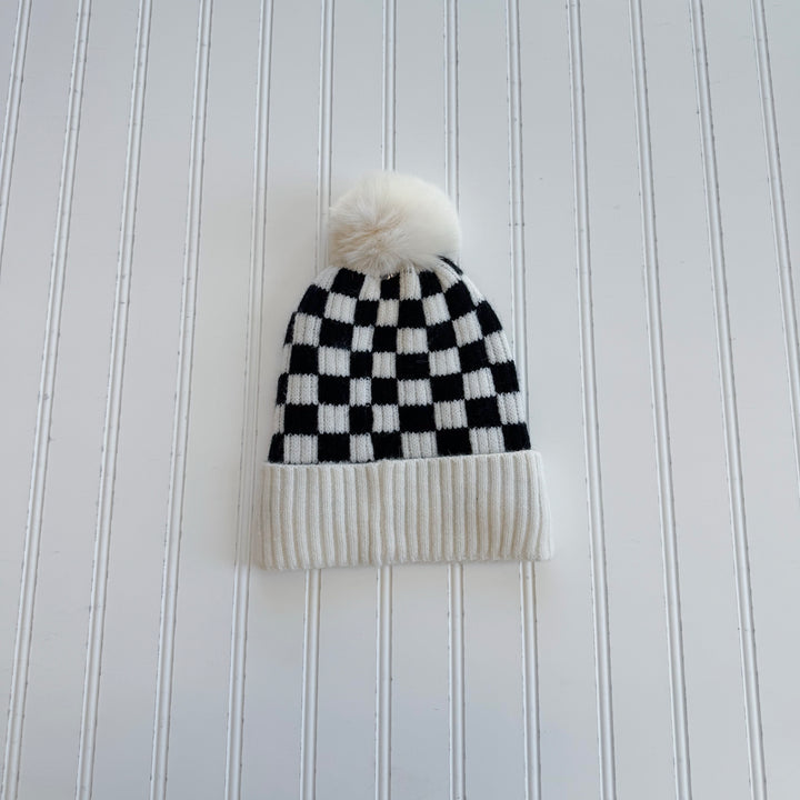 Cozy Checkered Beanie