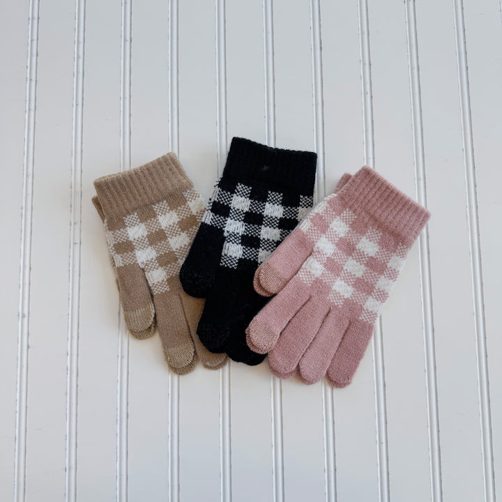 Cozy Checkered Gloves