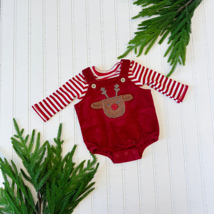 Reindeer Corduroy Bubble Set