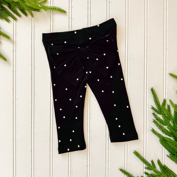 Polka Dot Bow Leggings