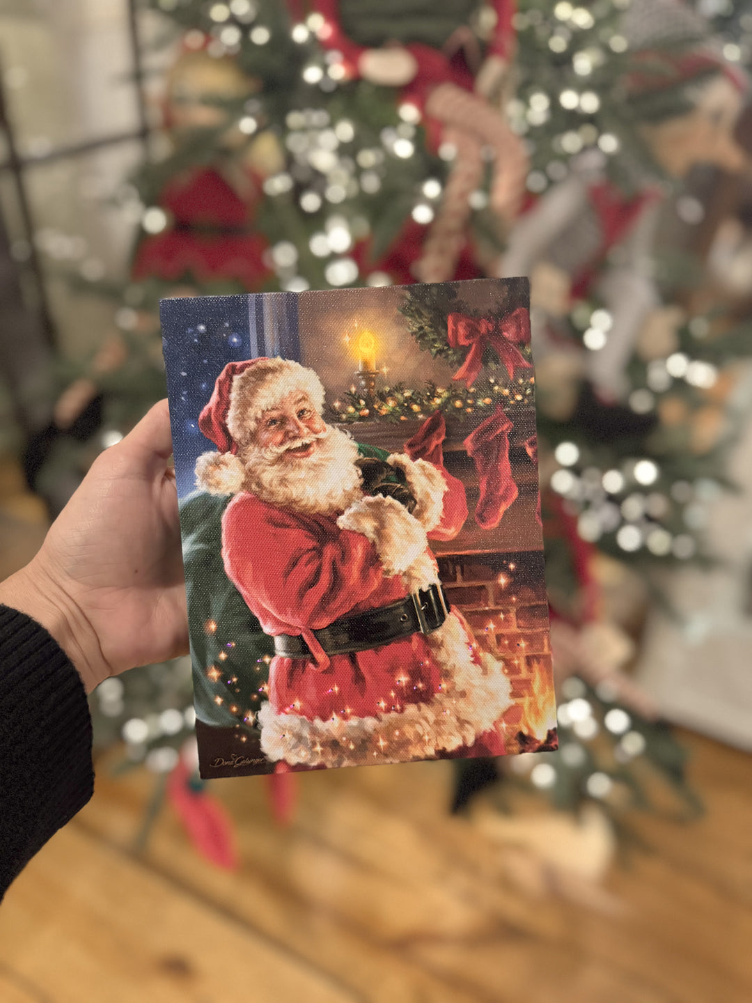 Twas the Night Before Christmas Mini Lighted Canvas