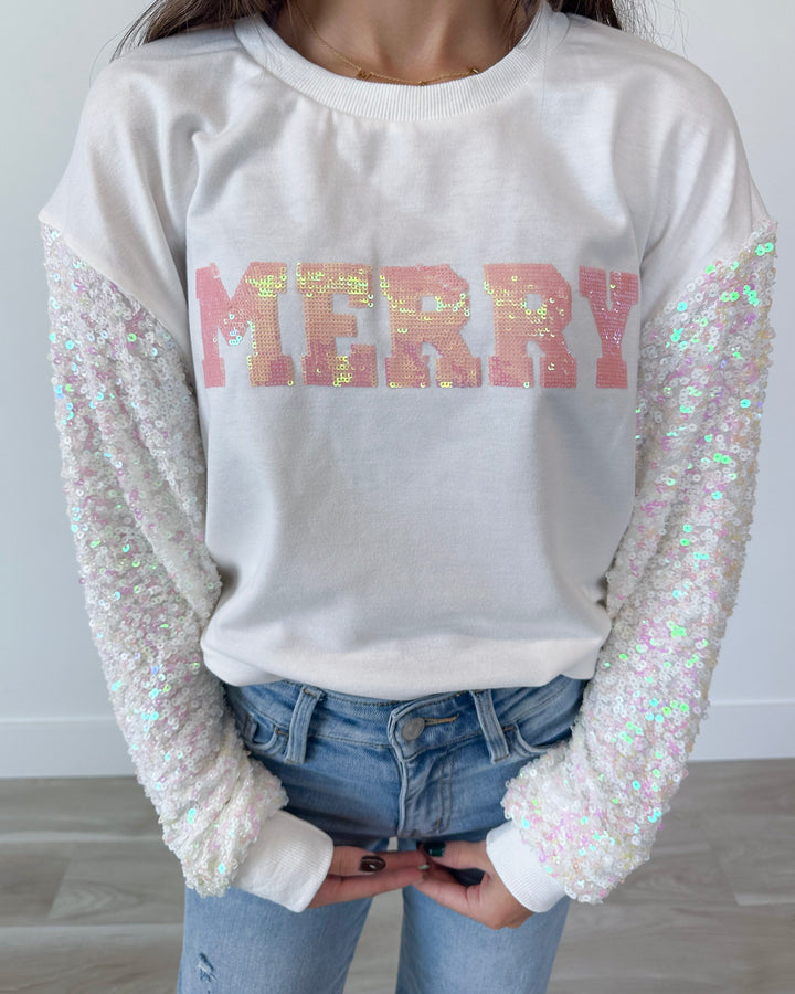 Merry Sequin Sweater