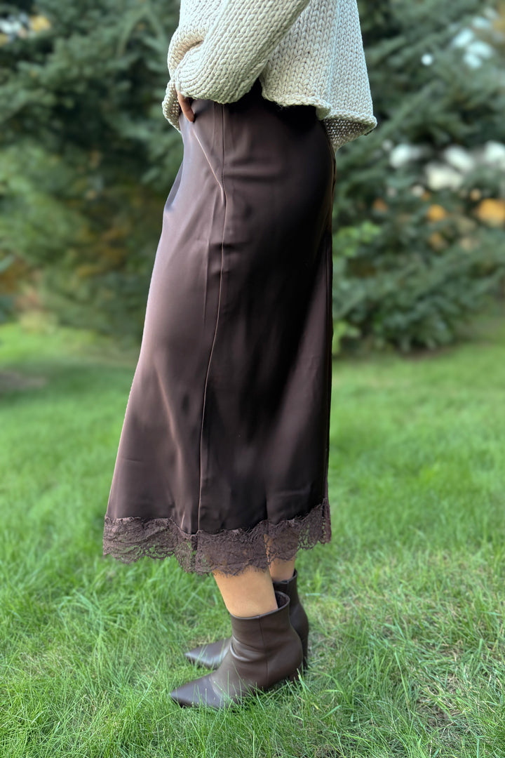 Espresso Lace Skirt