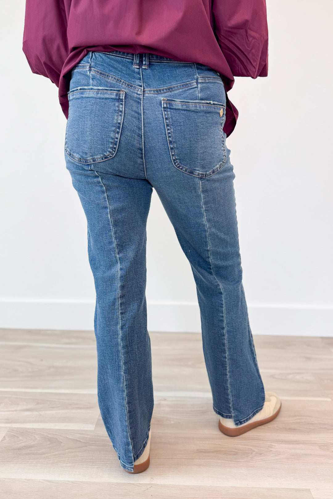 Democracy Beaming In Blue Denim