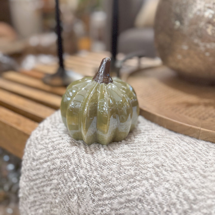 Cream Pearlized Harvest Pumpkin