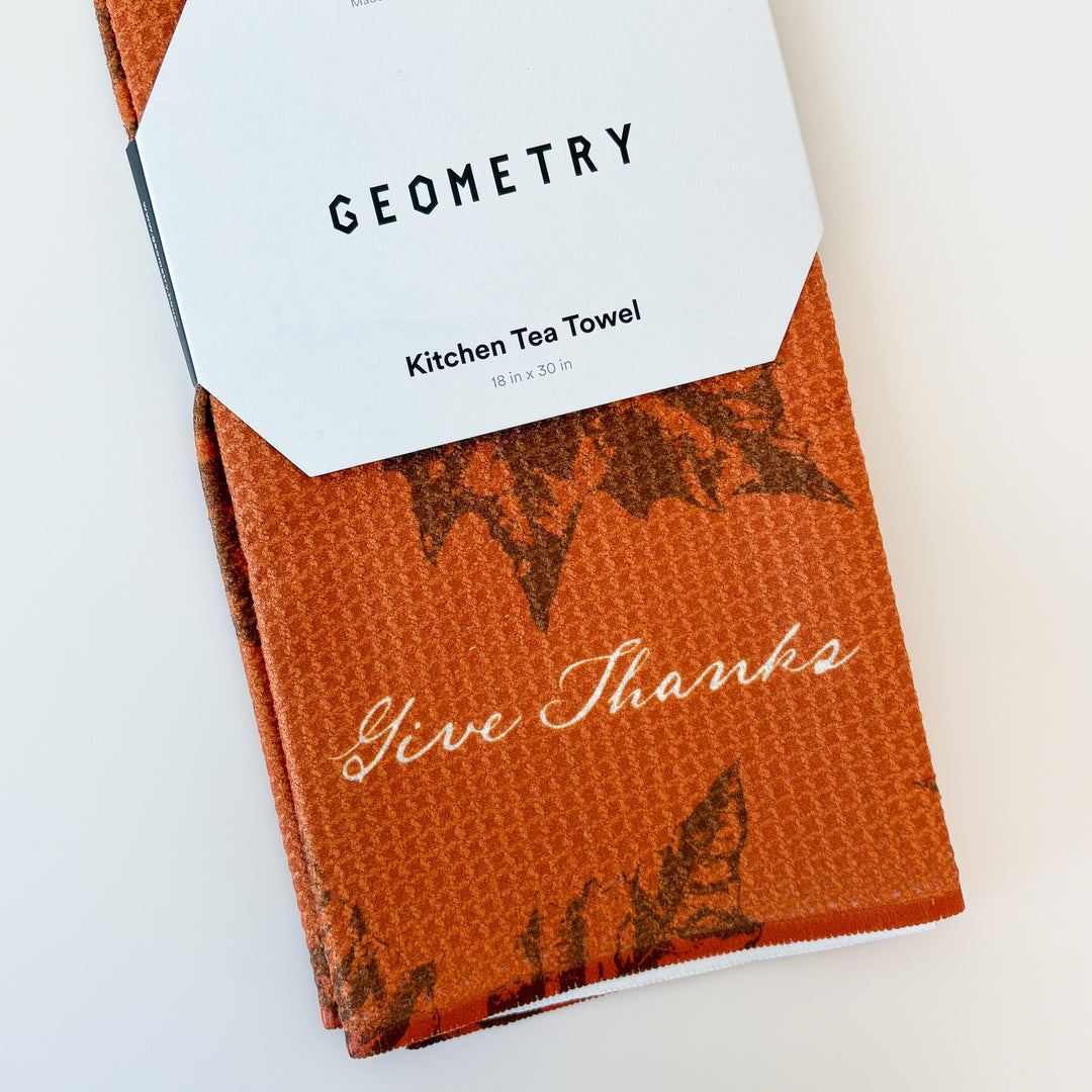 Geometry Gratitude Tea Towel