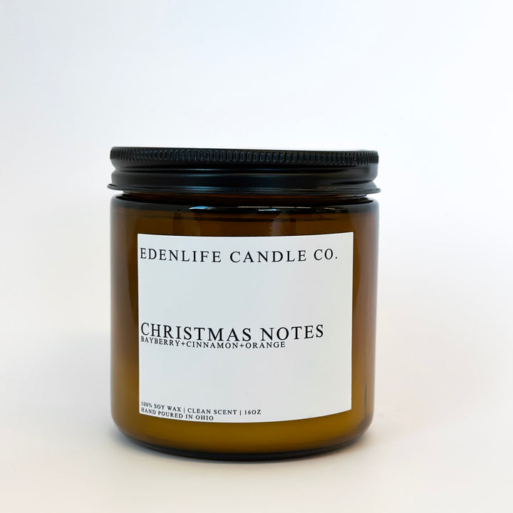 Christmas Notes Candle