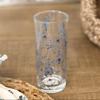 Cottage Floral Drinking Glass