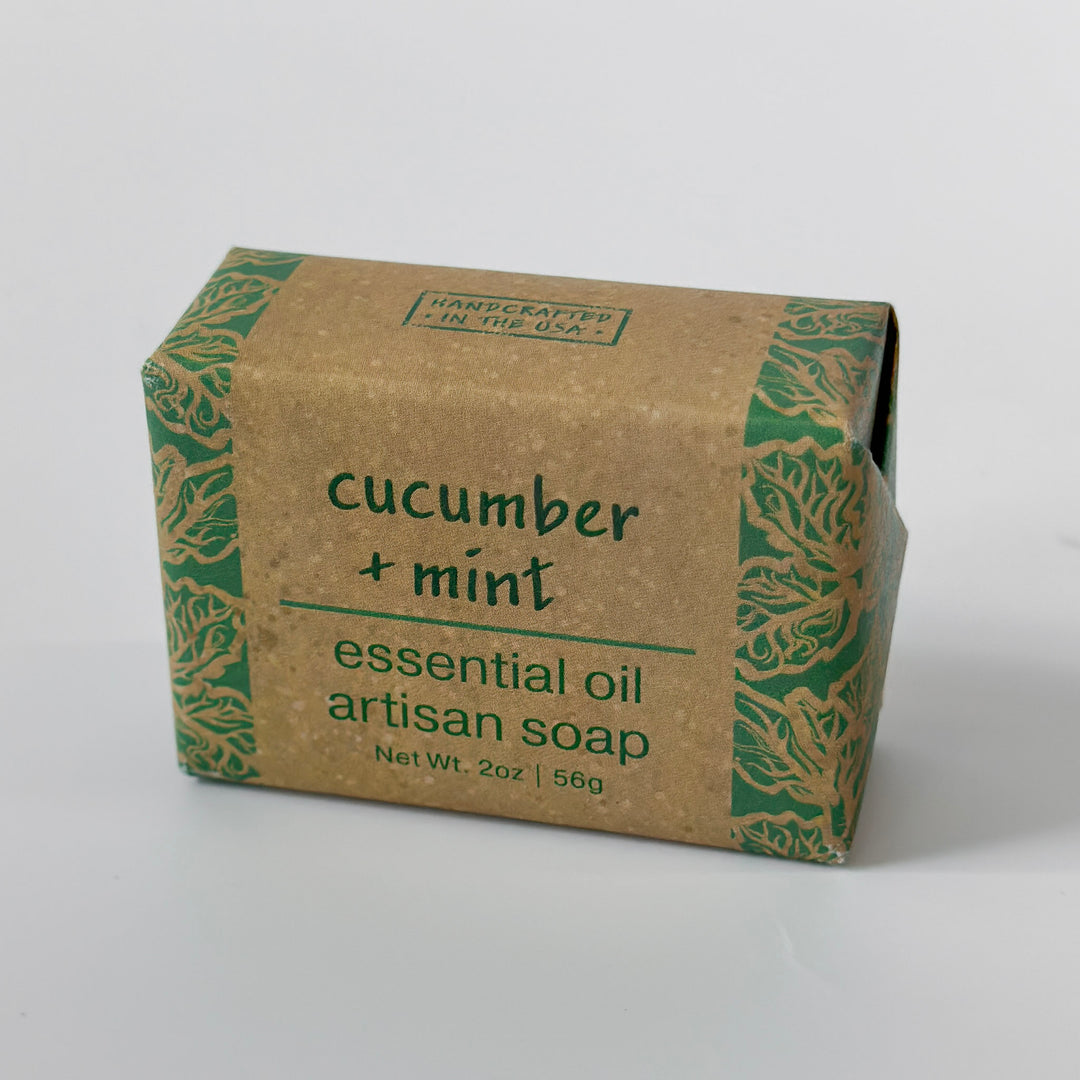 Cucumber Mint Essential Oil Exfoliating Soap