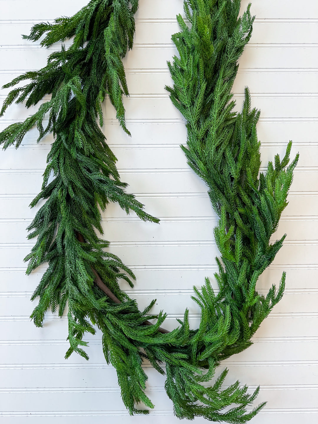 Natural Touch Norfolk Pine Garland- 6 feet