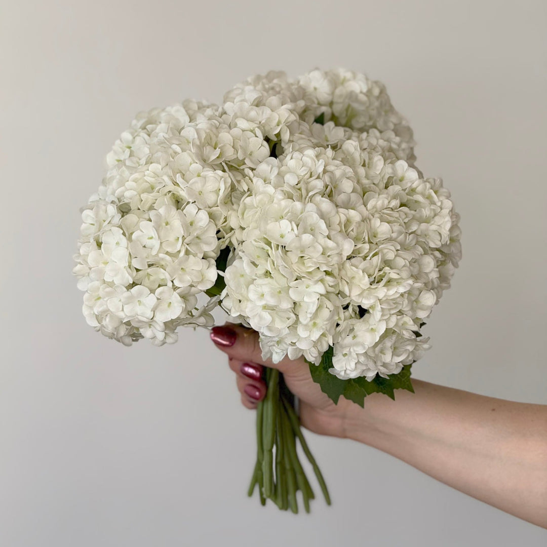 Real Touch Snowball Hydrangea Bouquet