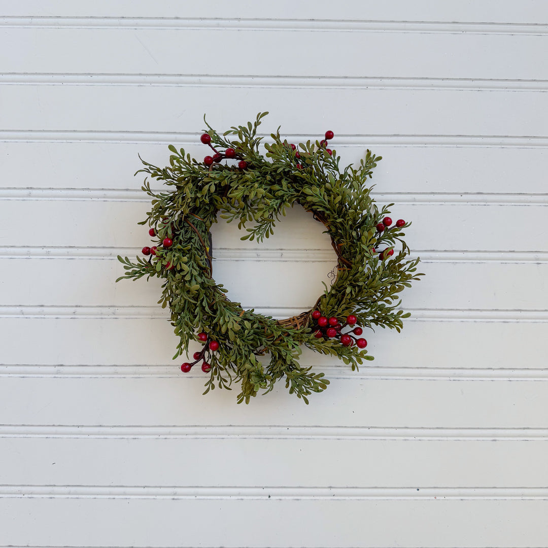 Mini Leaf & Berry Candle Ring