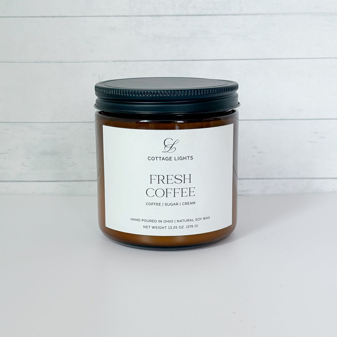 Fresh Coffee Amber Soy Candle