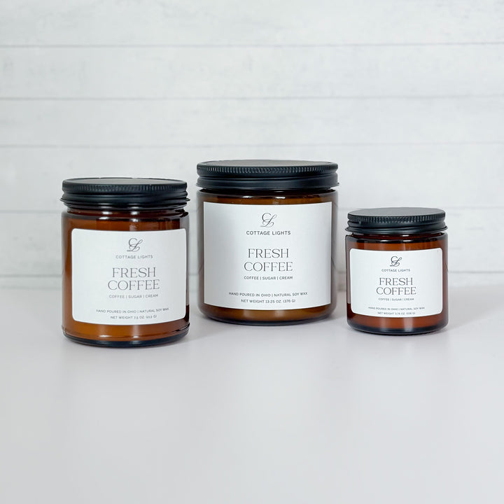 Fresh Coffee Amber Soy Candle