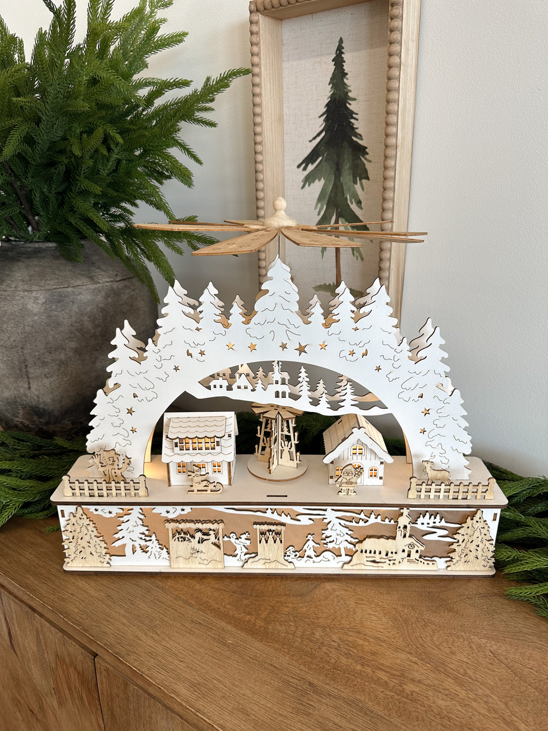 Winter Nostalgia Wooden Display