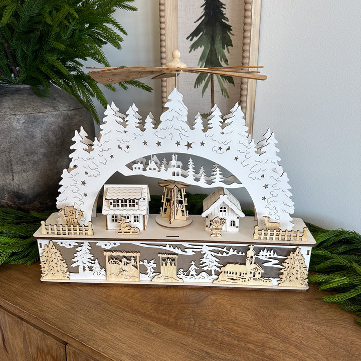 Winter Nostalgia Wooden Display