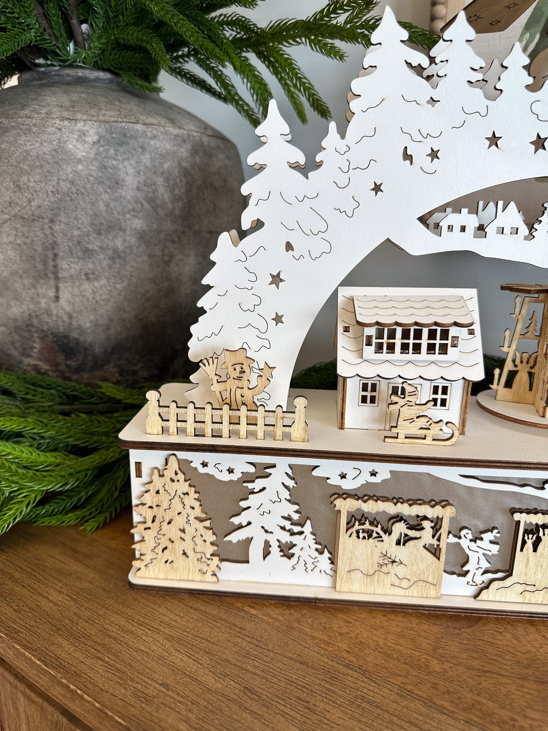 Winter Nostalgia Wooden Display