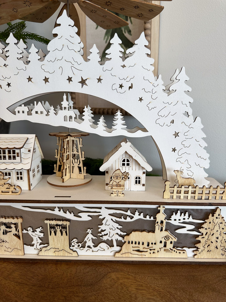 Winter Nostalgia Wooden Display