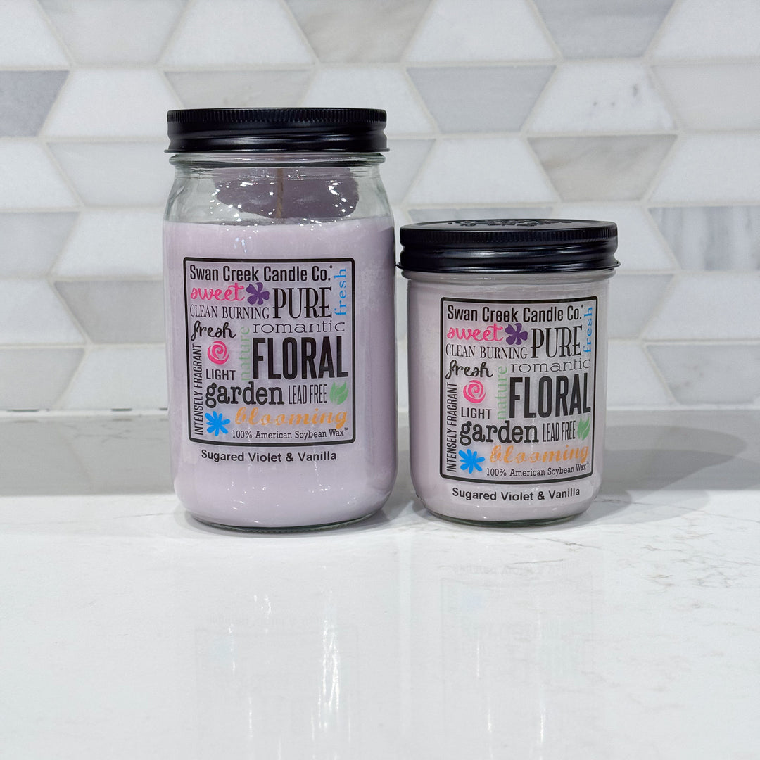 Swan Creek Sugared Violet & Vanilla Candle