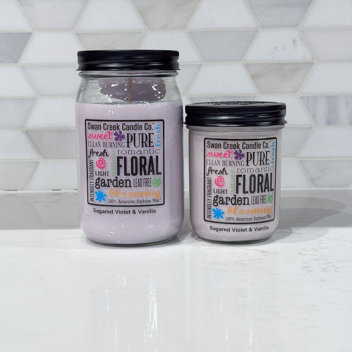 Swan Creek Sugared Violet & Vanilla Candle