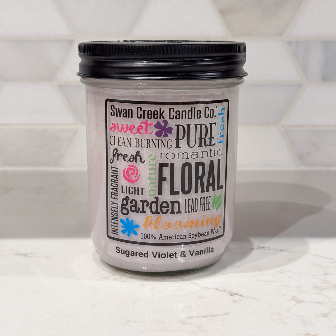 Swan Creek Sugared Violet & Vanilla Candle