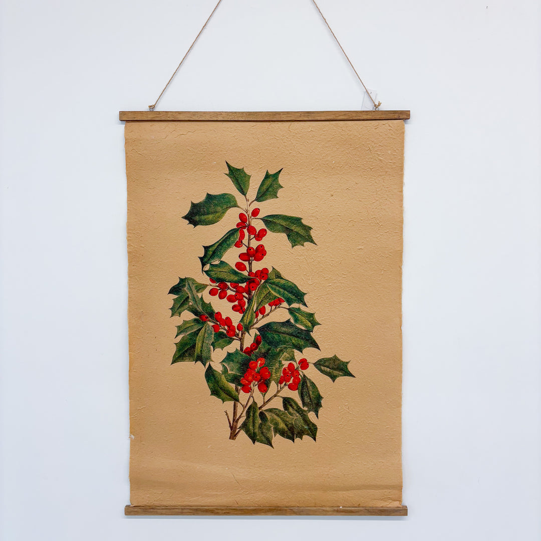 Holiday Foliage Hanging Scroll
