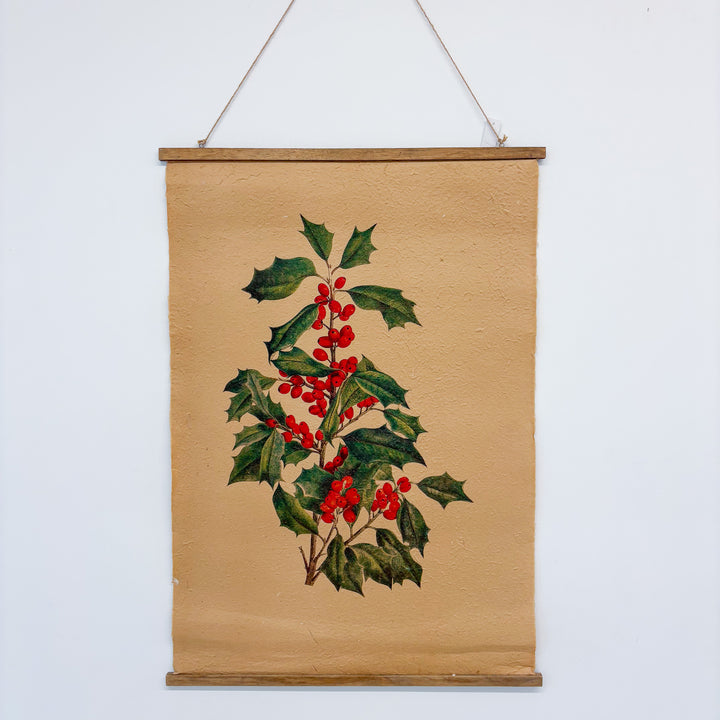 Holiday Foliage Hanging Scroll