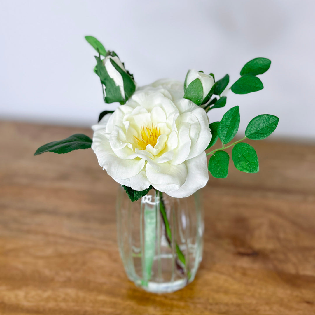 Delicate Roses In Vase
