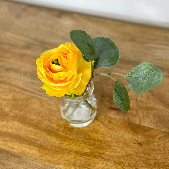 Yellow Ranunculus In Vase