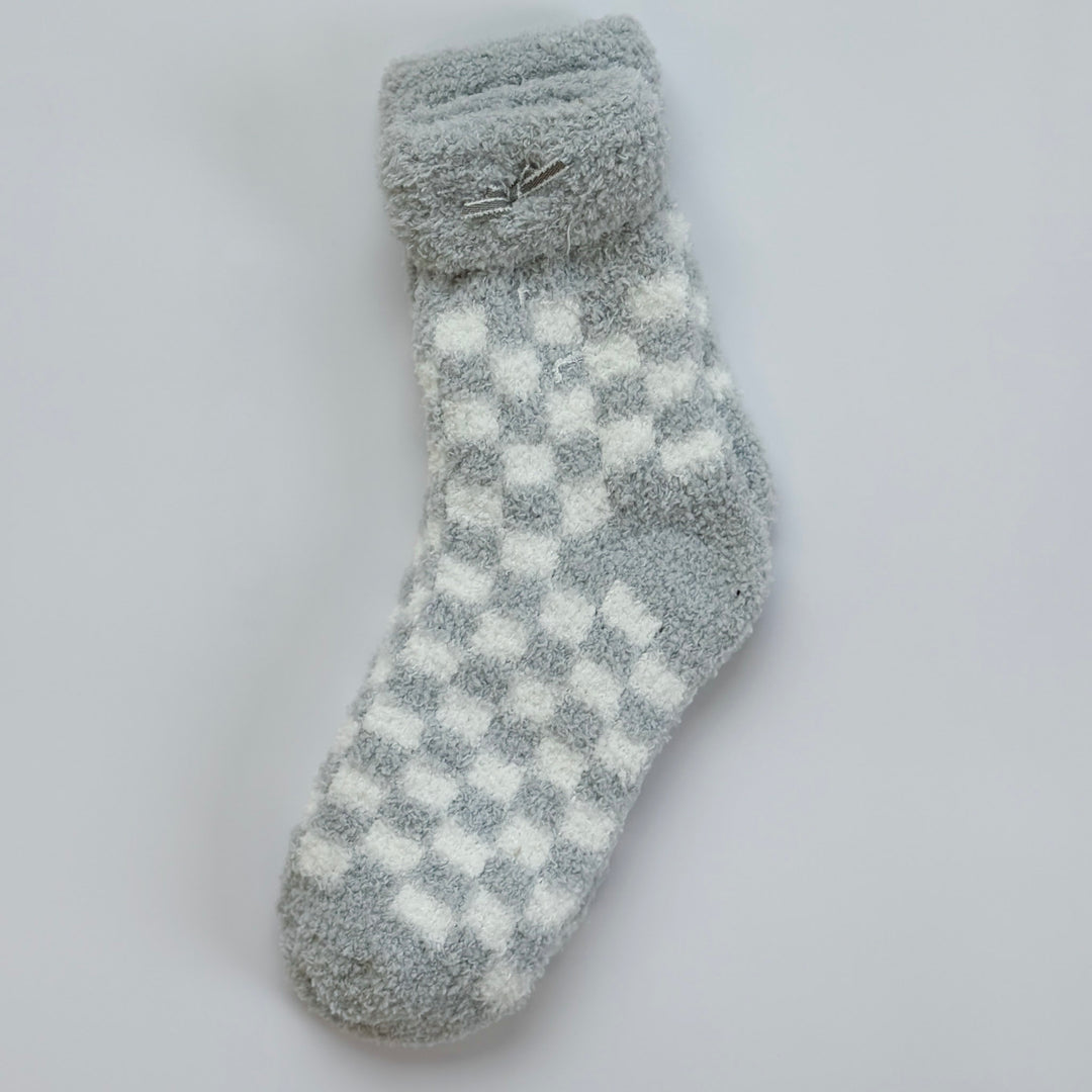 Checker Board Cozy Socks