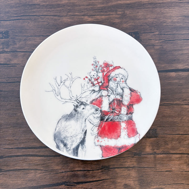 Dear Santa Stoneware Plate