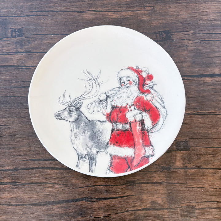 Dear Santa Stoneware Plate