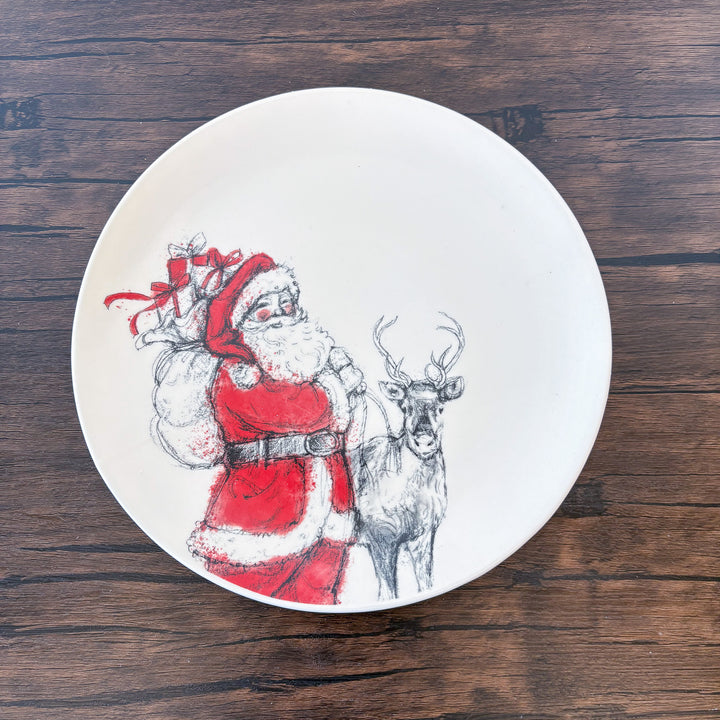 Dear Santa Stoneware Plate