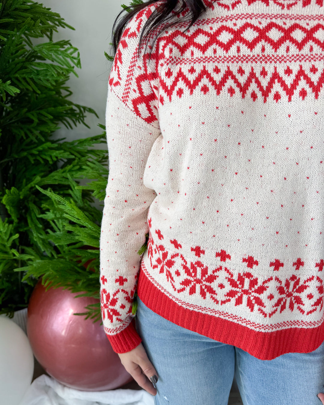 Frosted Cranberry Sweater