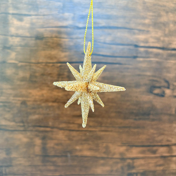 Glittered Multi Point Star Ornament