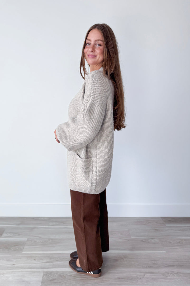 Balloon Sleeve Cardigan