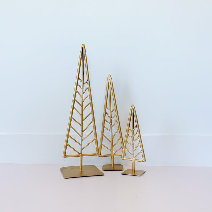 Golden Simplistic Metal Tree