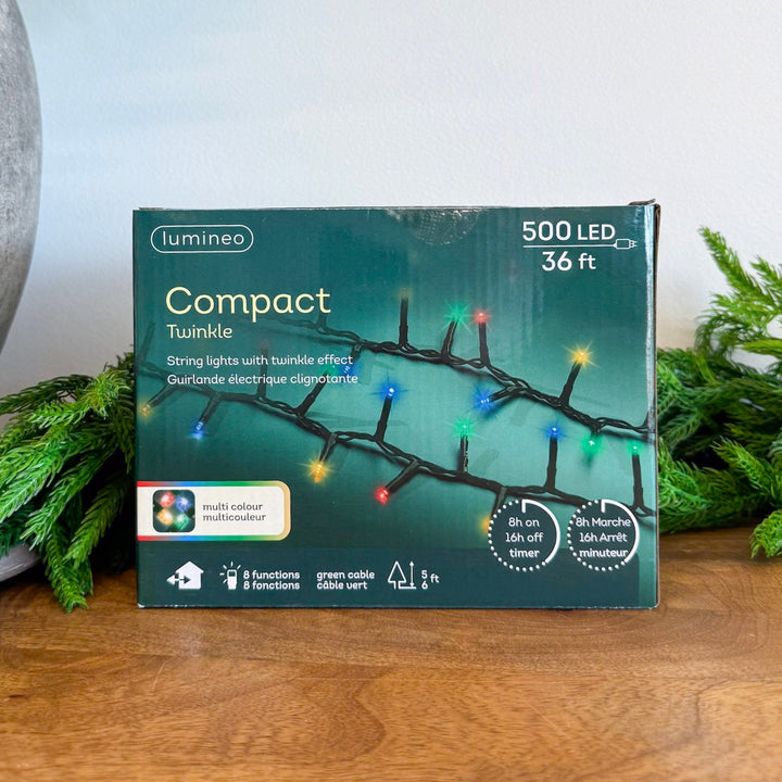 Lumineo Compact - Multi Lights on Green Wire