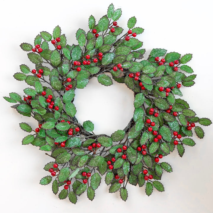 Holly Sparkle Candle Ring