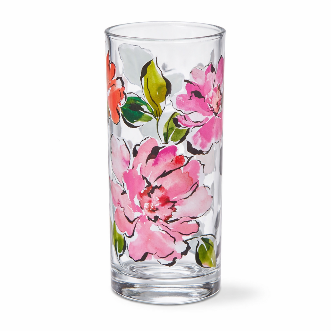 In Bloom Floral Drink Glass