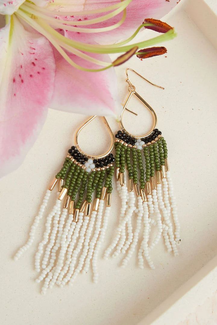 Irie Beaded Teardrop Earrings