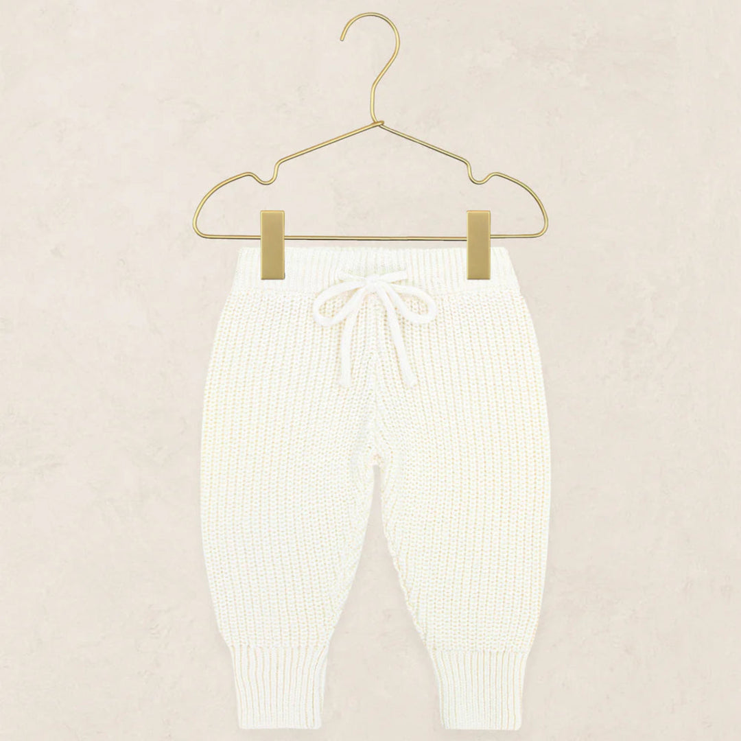 Ivory Knit Jogger Pant 