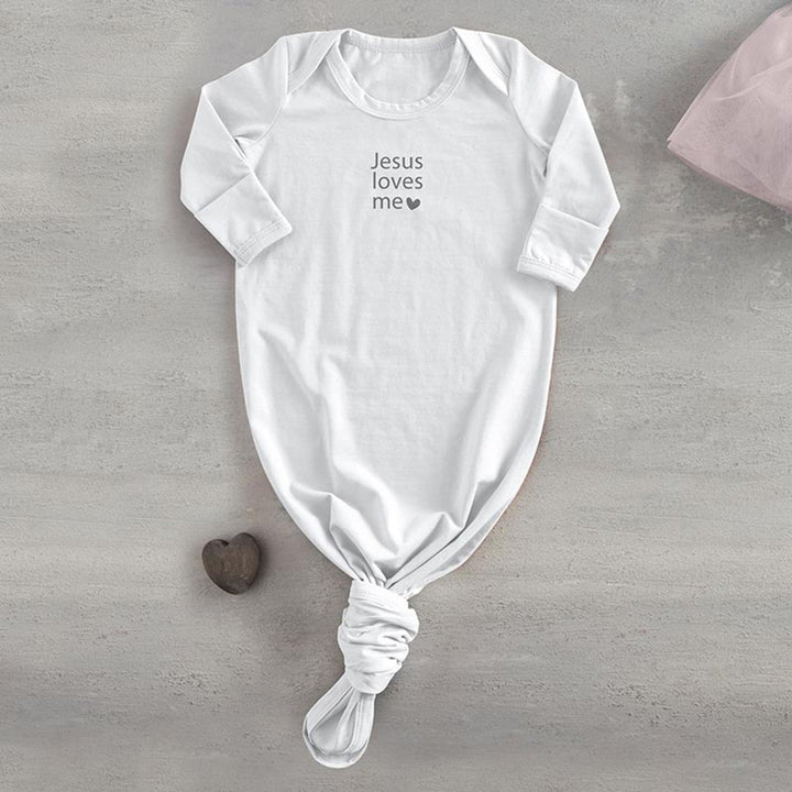 Jesus Loves Me Knotted Gown