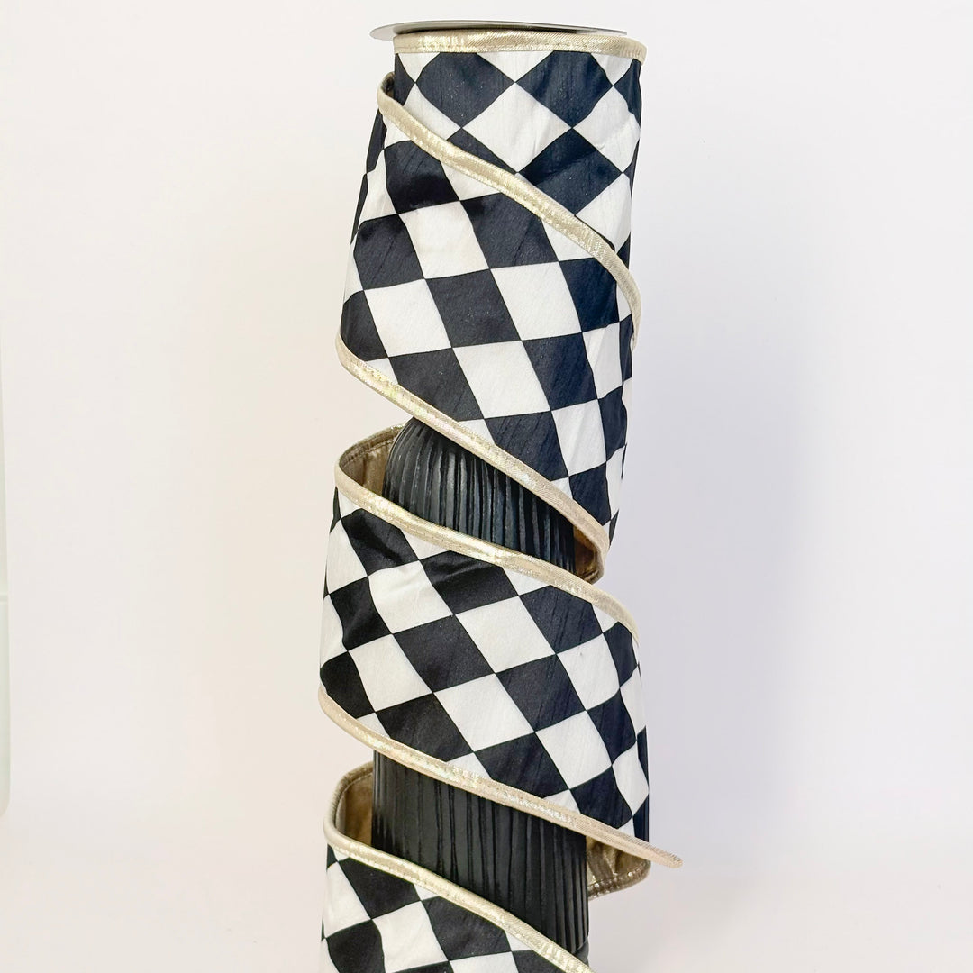 John Mark Harlequin Metallic Trimmed Ribbon