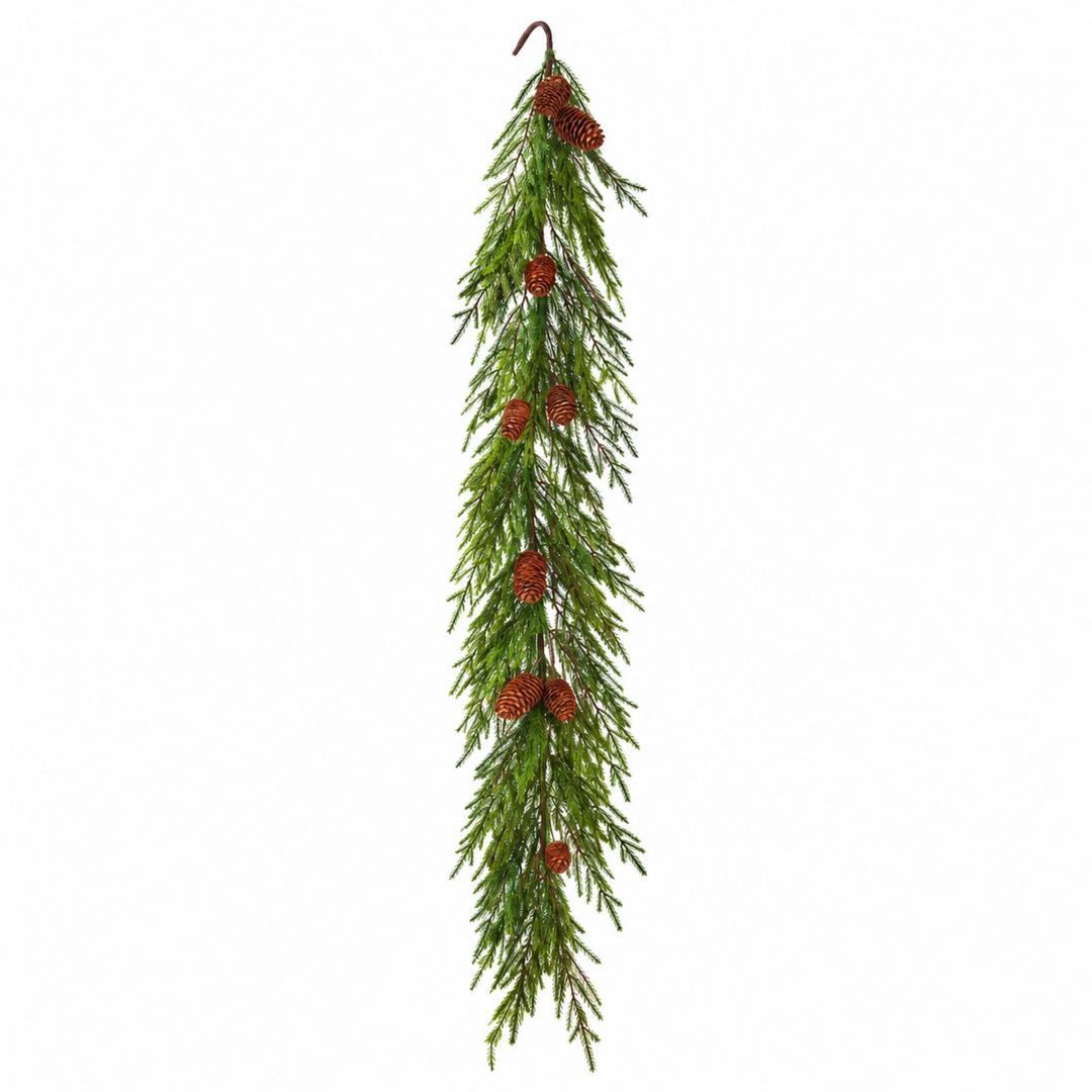 Just Cut Mini Fir & Pinecone Garland