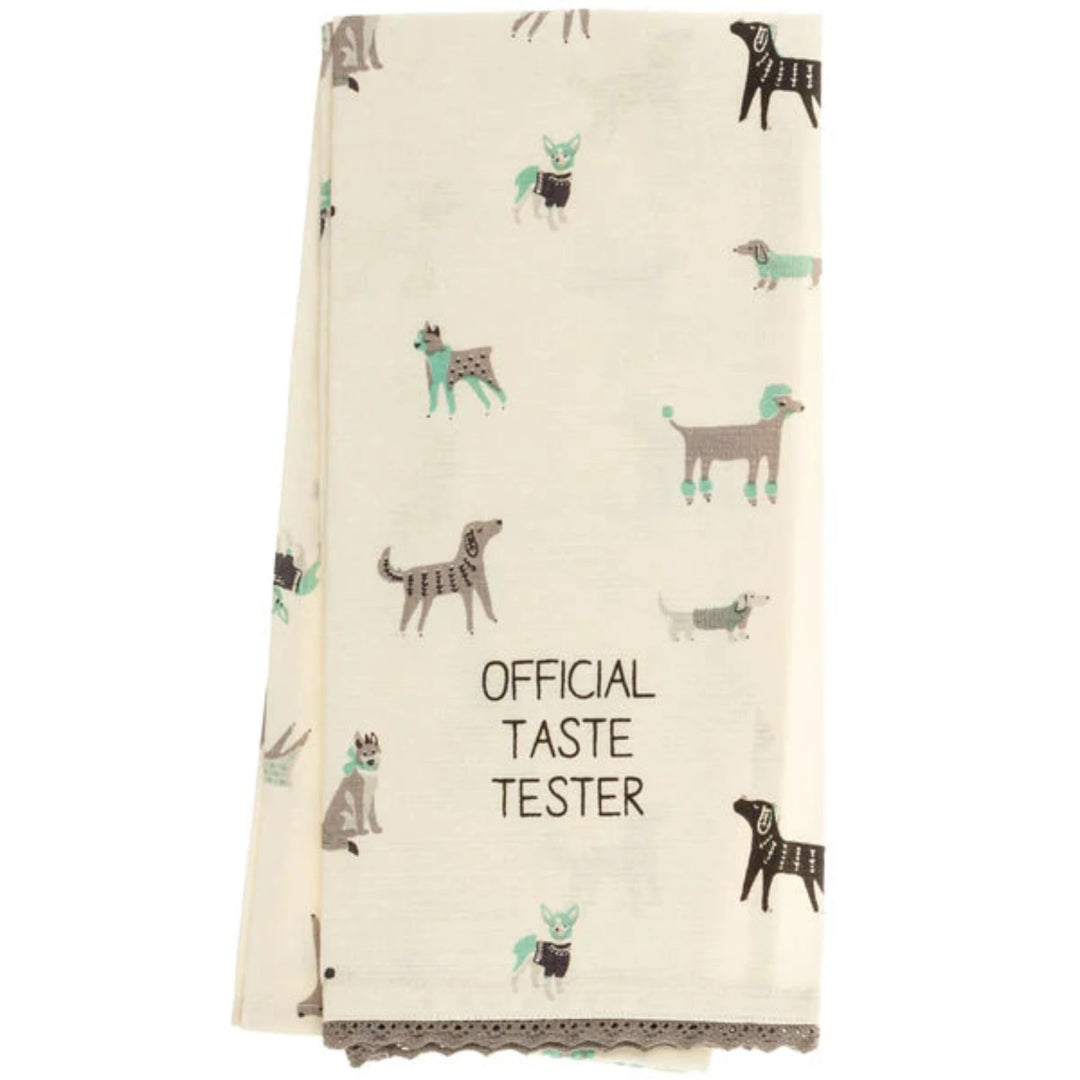 Official Taste Tester Dog Tea Towel