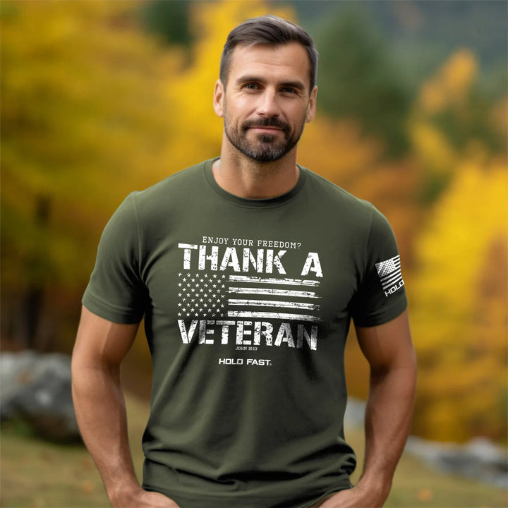 Thank A Veteran Flag Tee