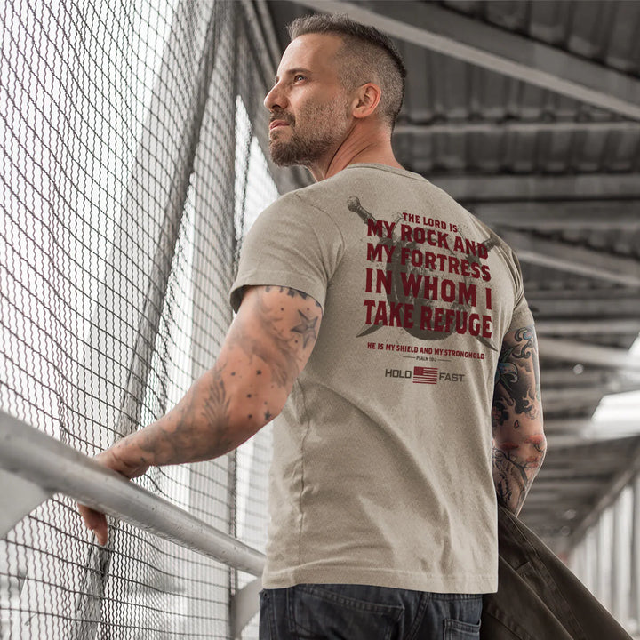 My Rock and My Fortress Shield Tee