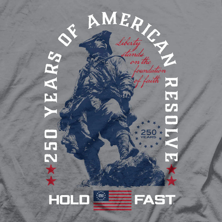 Hold Fast 250 Years Colonial Soldier Tee